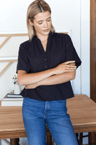 Shirts & Tops - Emerson Fry - Artist Buttondown in Midnight - Archery Close