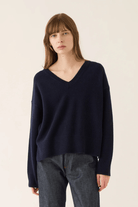Sweater - DemyLee - Astrid Sweater in Navy - Archery Close
