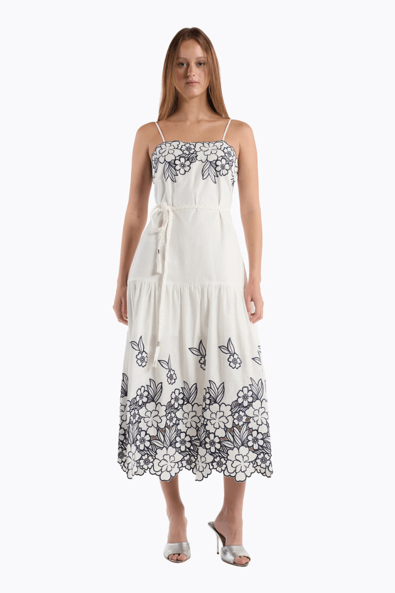 Dresses - Christy Lynn - Avery Dress in Ivory Magnolia - Archery Close