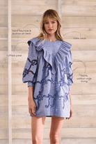Dresses - Hunter Bell - Azalea Dress in Seabank Chambray - Archery Close