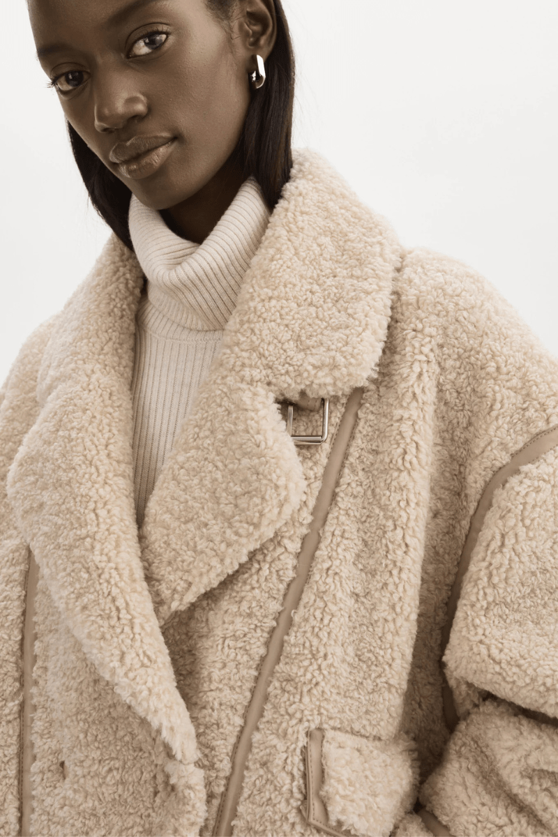 Outerwear - Lamarque - Badu Faux Shearling Jacket - Archery Close