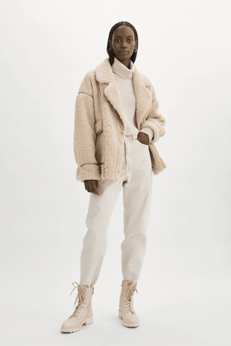 Outerwear - Lamarque - Badu Faux Shearling Jacket - Archery Close