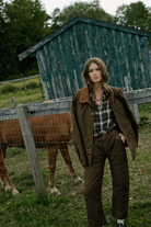 Pants - Road to Nowhere Clothing - Baja Pant in Japanese Moleskin - Moss - Archery Close