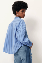 Shirts & Tops - Sessun - Balanca Shirt in Italian Blue - Archery Close