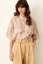 Shirts & Tops - Sessun - Balanca Shirt in Rosasand - Archery Close