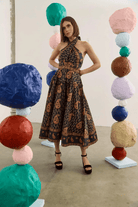 Dresses - Hunter Bell - Bellamy Dress in Glen Paisley - Archery Close