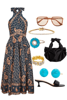Dresses - Hunter Bell - Bellamy Dress in Glen Paisley - Archery Close