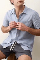 Shirt - Marine Layer - Better - Than - Linen Shirt - Archery Close