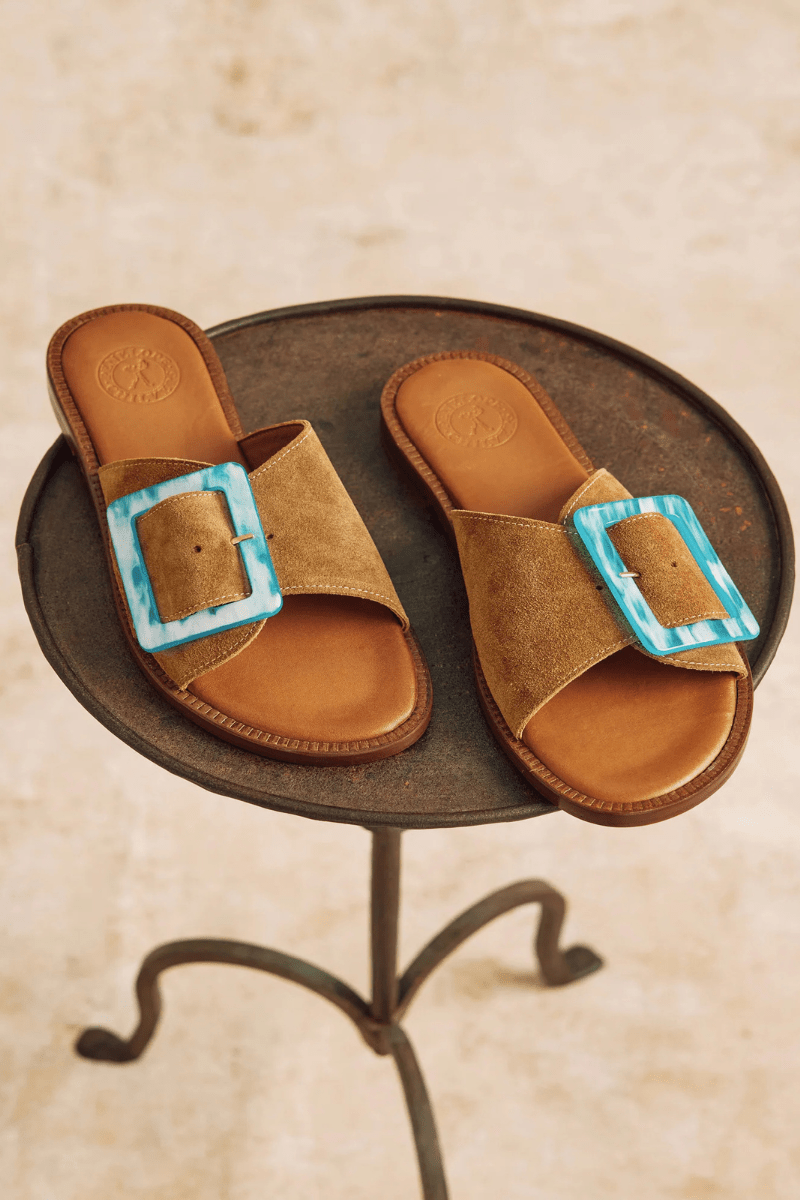 Sandals - Penelope Chilvers - Biarritz Buckle Sandal - Archery Close