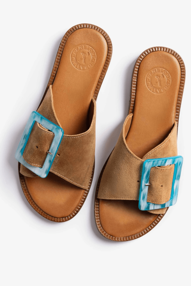 Sandals - Penelope Chilvers - Biarritz Buckle Sandal - Archery Close
