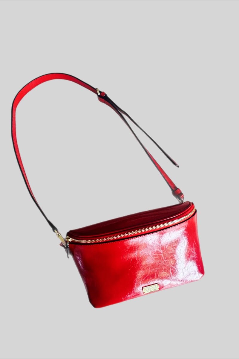 Handbags, Wallets & Cases - Frances Valentine - Billie Sling Bag in Red - Archery Close