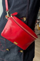 Handbags, Wallets & Cases - Frances Valentine - Billie Sling Bag in Red - Archery Close