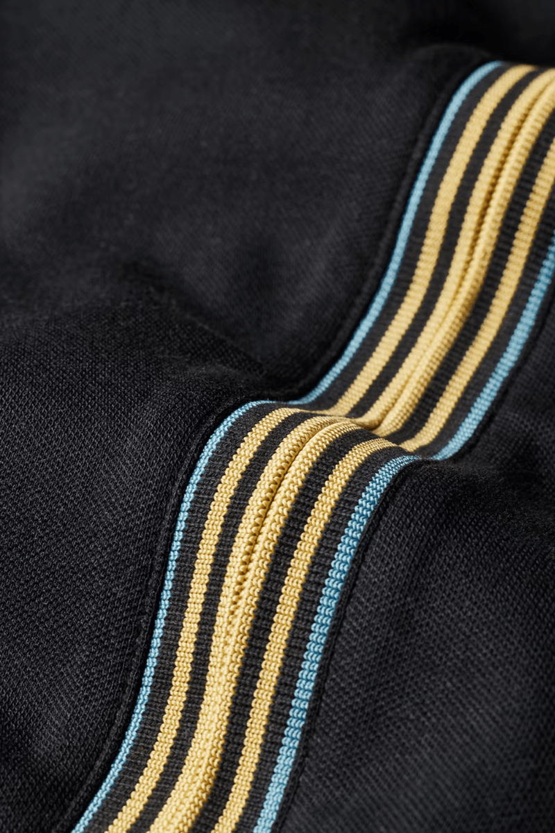 Shirts & Tops - Paul Smith - Black Contrast Tipping Full - Zip Long - Sleeve Polo Shirt - Archery Close