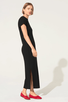 Dresses - Cotelac - Black Cotton Dress - Archery Close