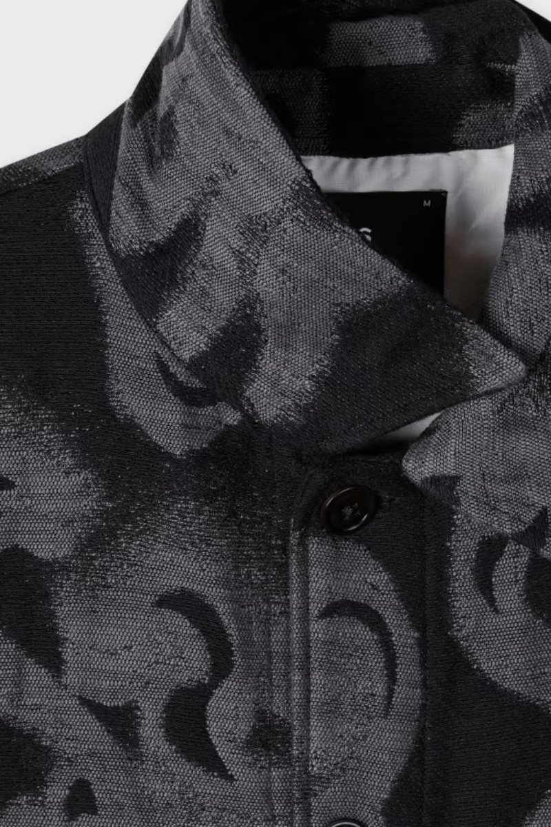 Shirts & Tops - Paul Smith - Black 'Waltzer' Jacquard Cotton - Blend Shirt - Archery Close