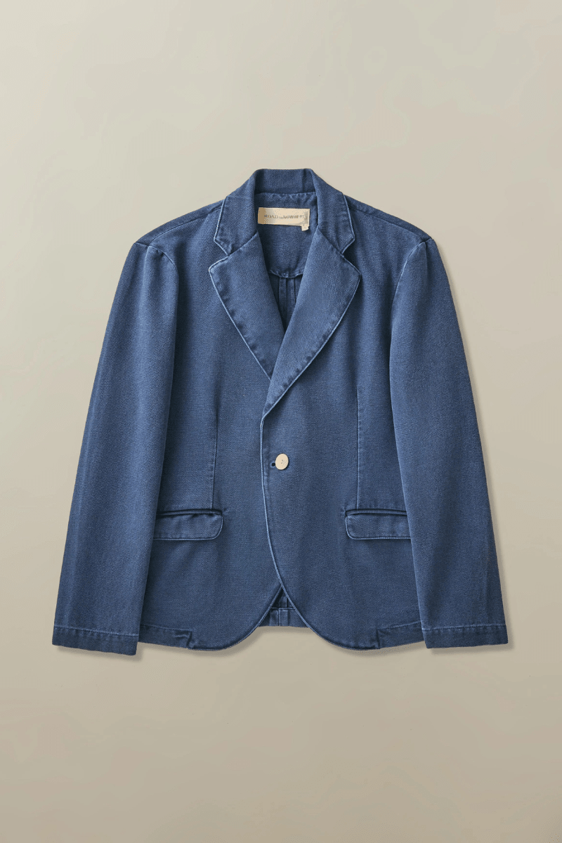 Blazer - Road to Nowhere Clothing - Blake Blazer in Marine - Archery Close