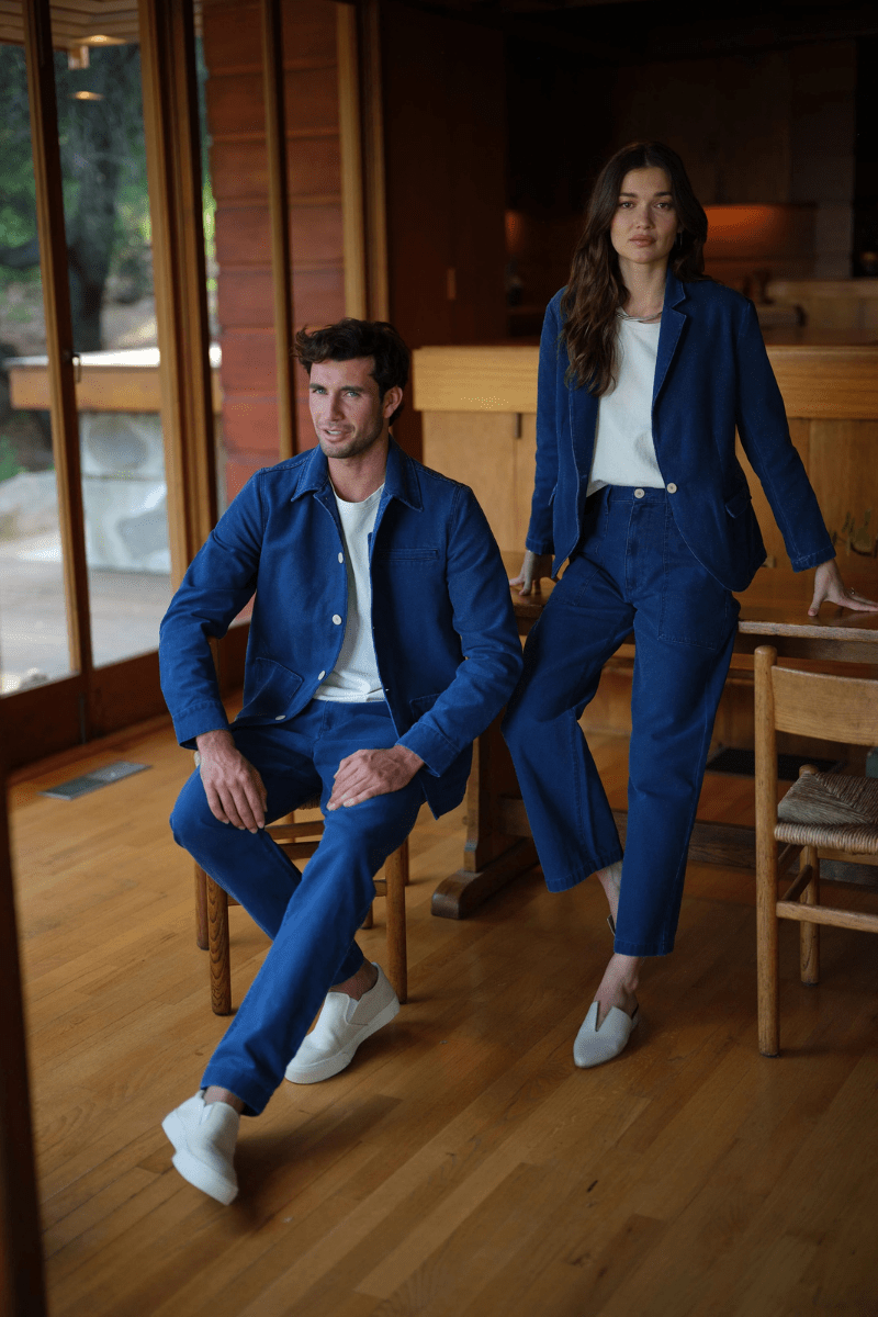Blazer - Road to Nowhere Clothing - Blake Blazer in Marine - Archery Close