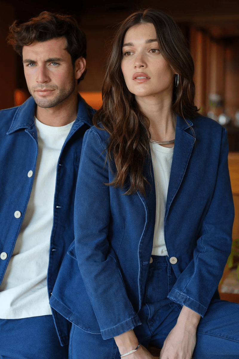 Blazer - Road to Nowhere Clothing - Blake Blazer in Marine - Archery Close