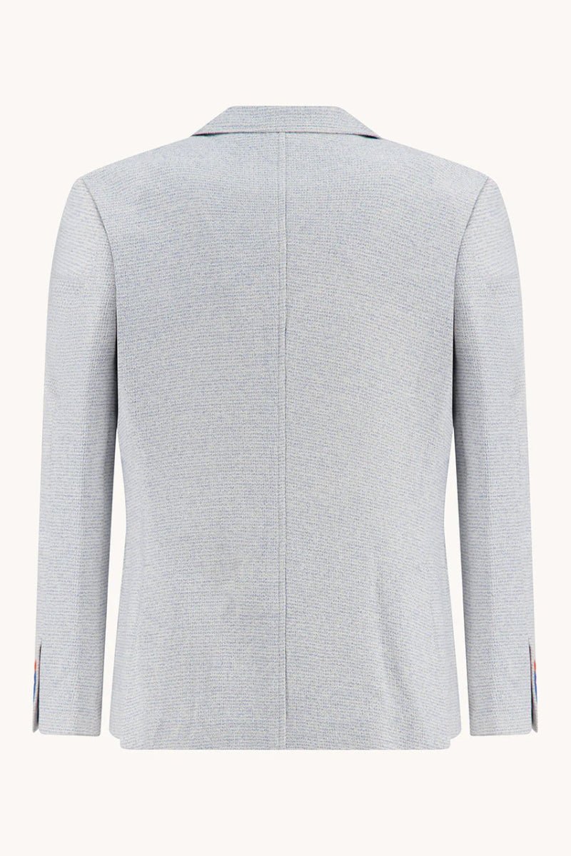 Light gray blazer on a white background