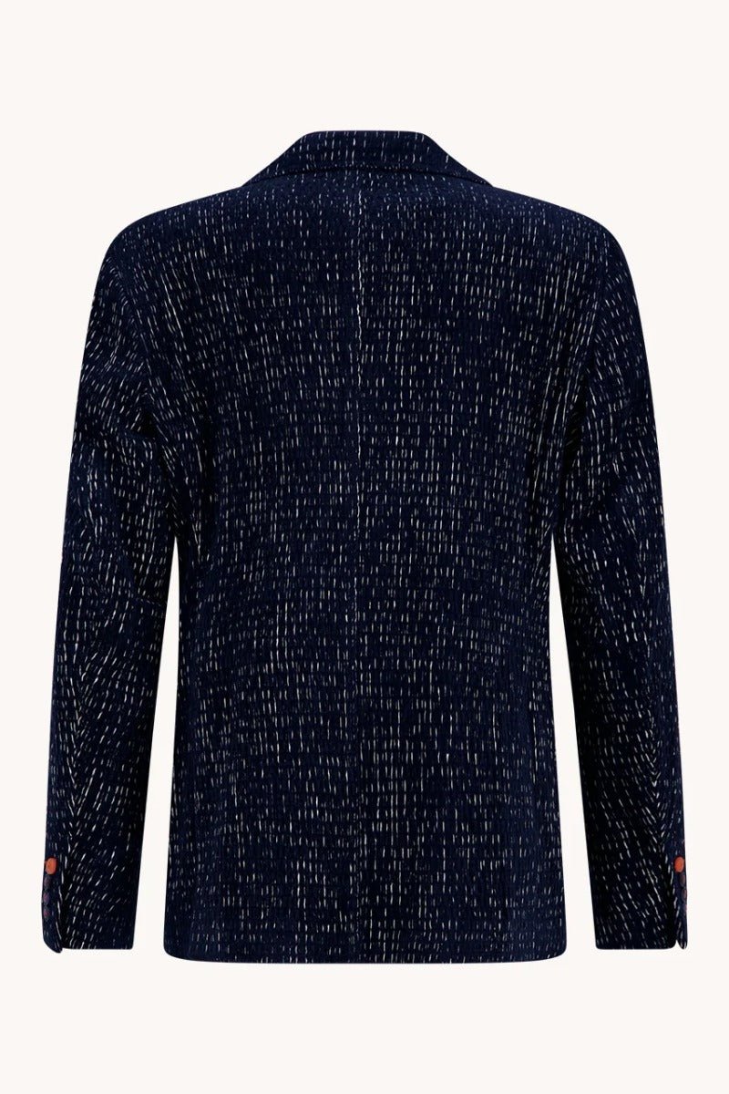 A Fish Named Fred Blazer - Fancy Rib - Navy