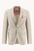 Blazer - A Fish Named Fred - Blazer Linen Look - Sand - Archery Close