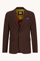 A Fish Named Fred Blazer Pique - Chocolate Brown