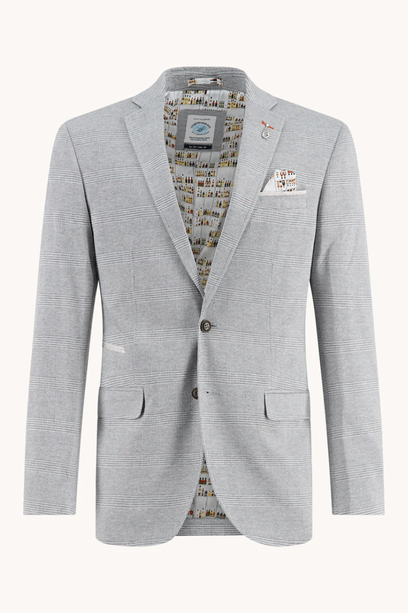 Blazer - A Fish Named Fred - Blazer Plaid Grey - Archery Close