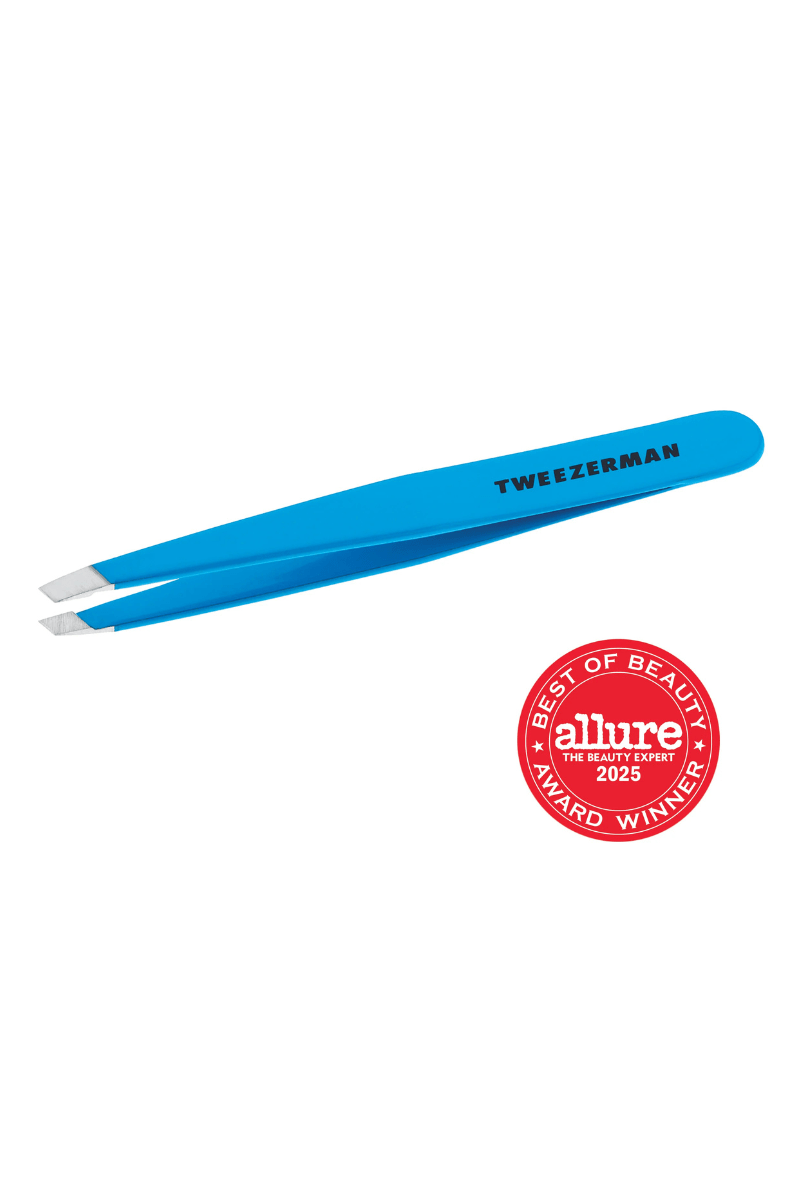 Hair & Skincare - Tweezerman - Blue Jewel Slant Tweezer - Archery Close
