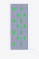 Scarf - Vilagallo - Blue Pineapple Scarf - Archery Close