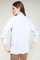 Shirts & Tops - Vilagallo - Blue Shirt with Dog Embroidery - Archery Close