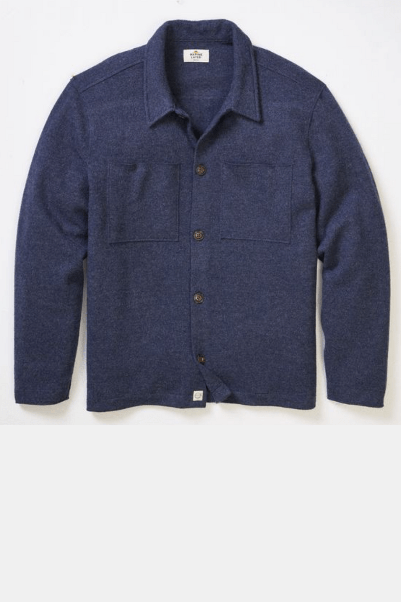 Shirts & Tops - Marine Layer - Boiled Wool Overshirt - Archery Close
