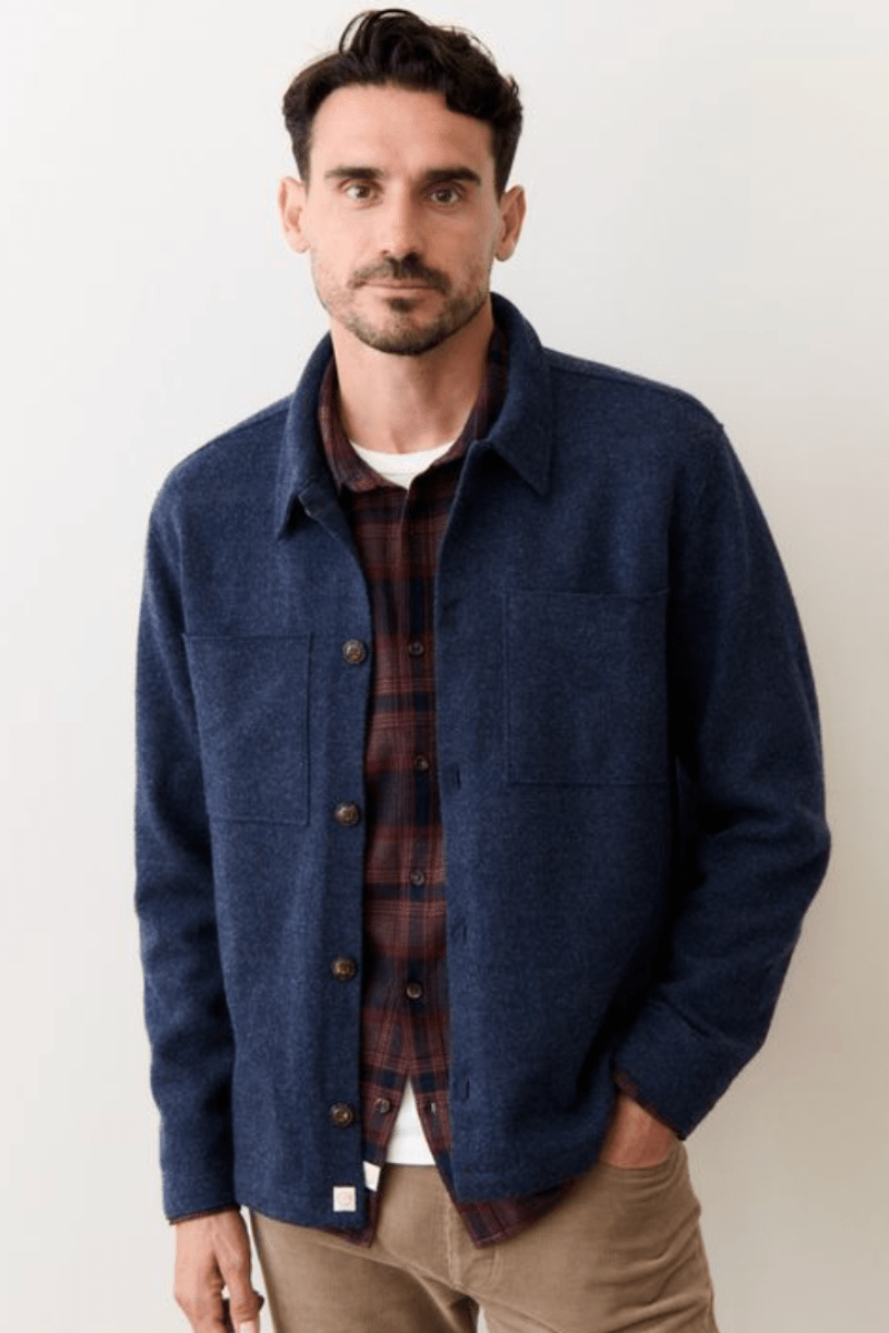 Shirts & Tops - Marine Layer - Boiled Wool Overshirt - Archery Close