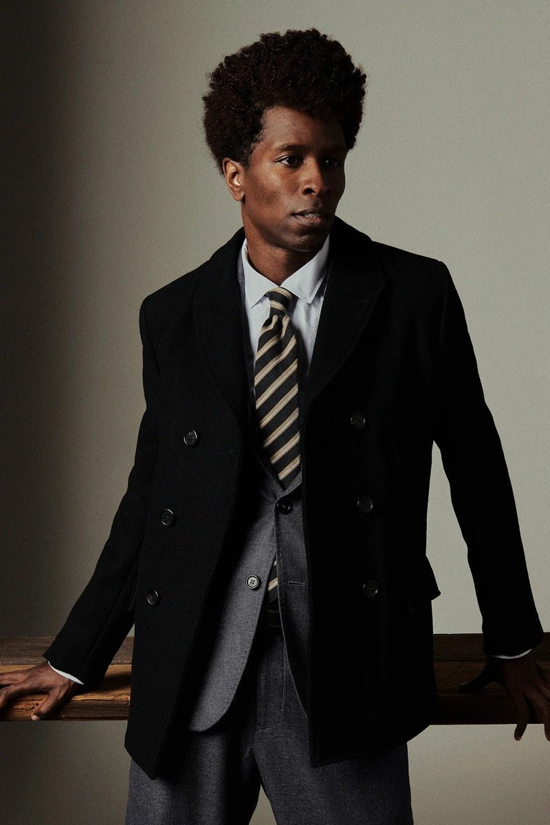 Billy Reid Bond Peacoat - Black