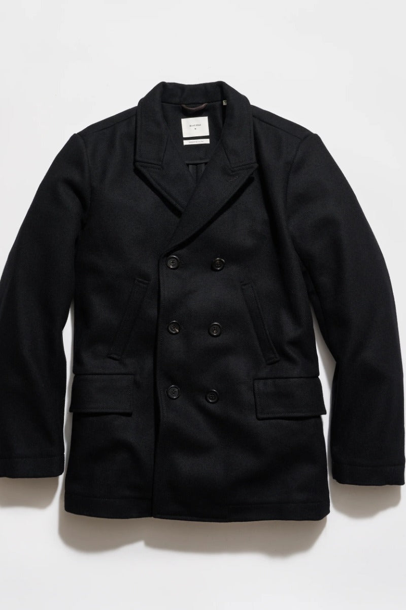 Billy Reid Bond Peacoat - Black