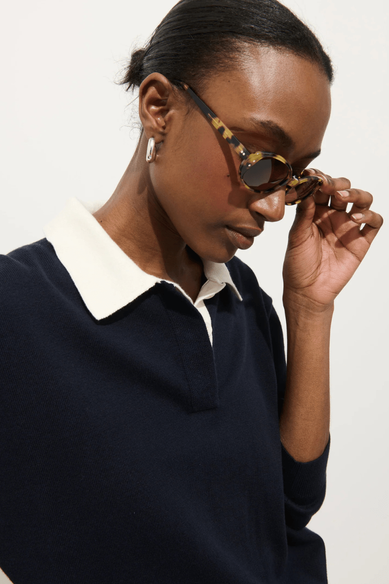 Sweater - Alex Mill - Bond St Polo in Navy - Archery Close