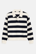 Shirts & Tops - Alex Mill - Bond St Striped Polo In Ivory/Navy - Archery Close