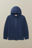 Sweatshirts - Road to Nowhere Clothing - Boro Hoodie in Indigo Patchwork - Archery Close