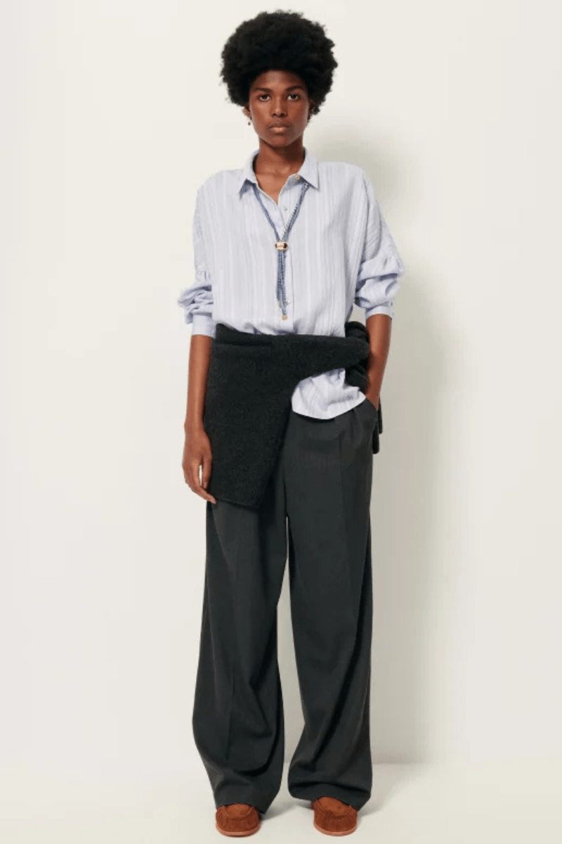 Shirts & Tops - Sessun - Botan Shirt in Celeste - Archery Close