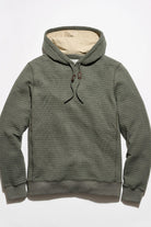 Billy Reid Box Quilt Hoodie Pullover
