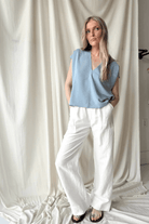 Shirts & Tops - Natalie Busby - Box Top in Chambray - Archery Close