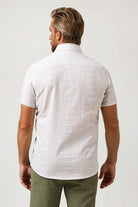 Stone Rose Buonasera - Beige Heirloom Geo Linen Shirt