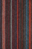 Scarf - Paul Smith - Burgundy Lambswool Stripe Scarf - Archery Close