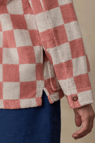 Outerwear - Faherty Brand - Cabana Apres Jacket in Red Shell Buffalo - Archery Close
