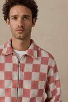 Outerwear - Faherty Brand - Cabana Apres Jacket in Red Shell Buffalo - Archery Close