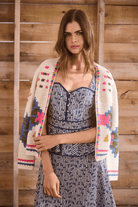 Sweater - Hunter Bell - Callen Cardigan in Pink Multi - Archery Close