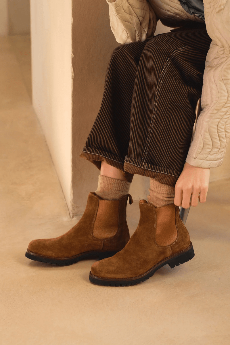Boots - Penelope Chilvers - Camino Suede Chelsea Boot - Archery Close