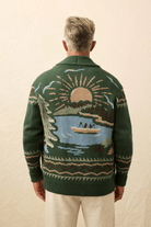 Sweater - Faherty Brand - Camp Cardigan - Archery Close