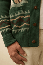 Sweater - Faherty Brand - Camp Cardigan - Archery Close