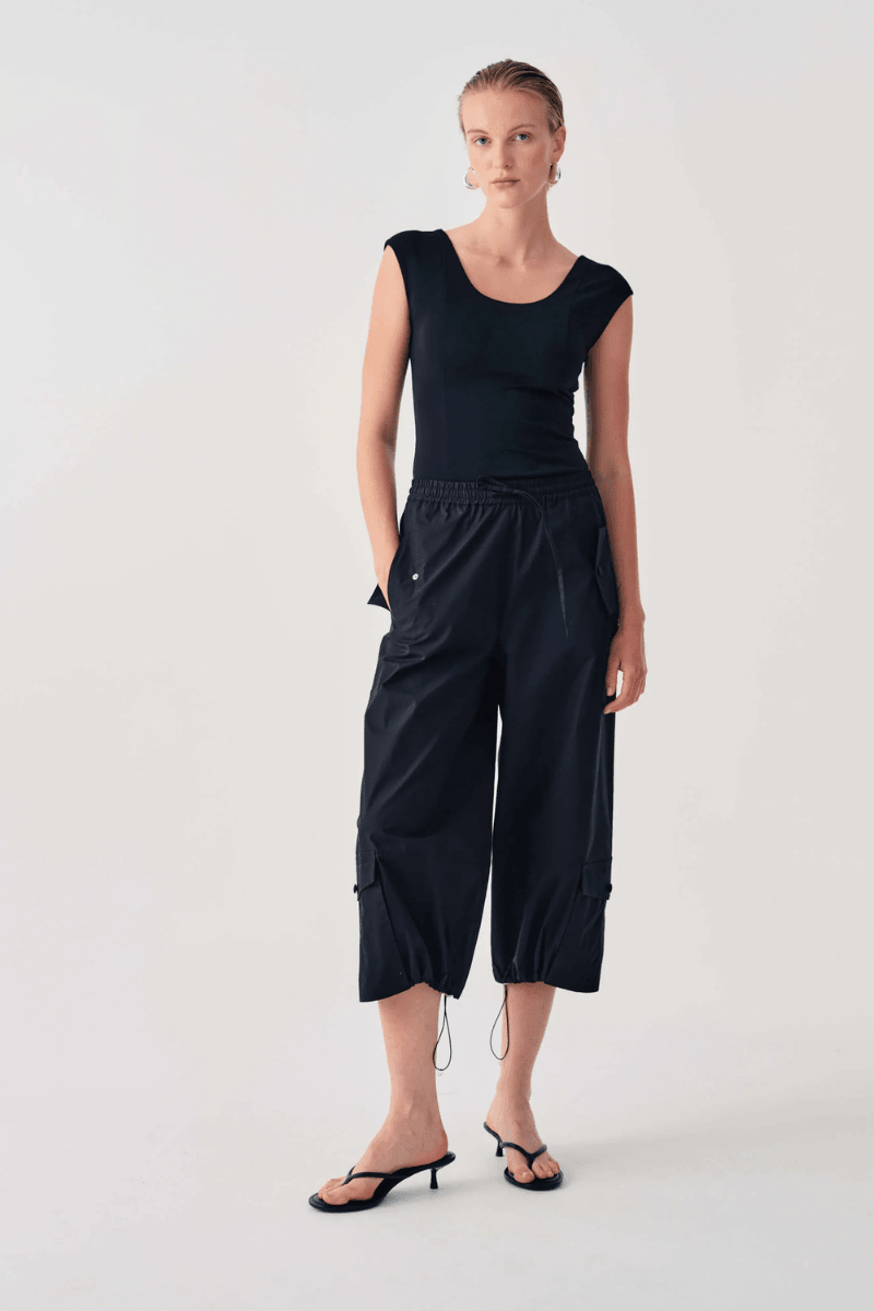 Pants - Beatrice B - Cargo Trousers with Drawstring - Archery Close