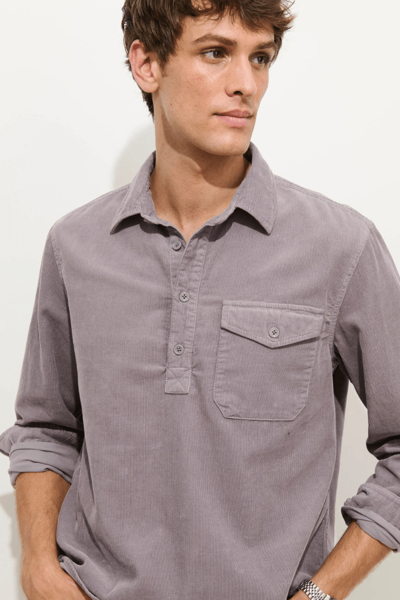 Shirts & Tops - Alex Mill - Carter Popover Shirt In Fine Wale Corduroy - Archery Close